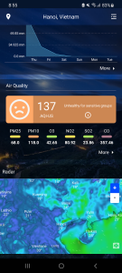 اسکرین شات 3 برنامه Weather Real-time Forecast