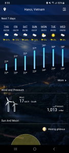 اسکرین شات 2 برنامه Weather Real-time Forecast