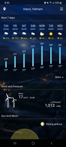 اسکرین شات 2 برنامه Weather Real-time Forecast