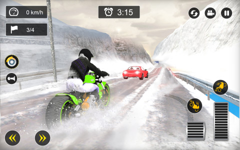 اسکرین شات برنامه Snow Mountain Bike Racing 2022 8
