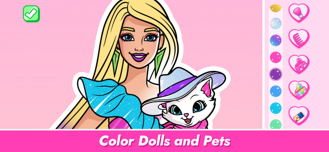 اسکرین شات 2 برنامه Barbie Color Creations