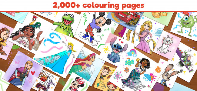 اسکرین شات بازی Disney Colouring World 2