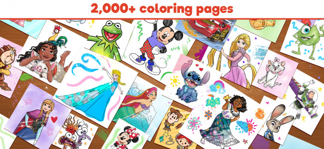 اسکرین شات بازی Disney Coloring World 2