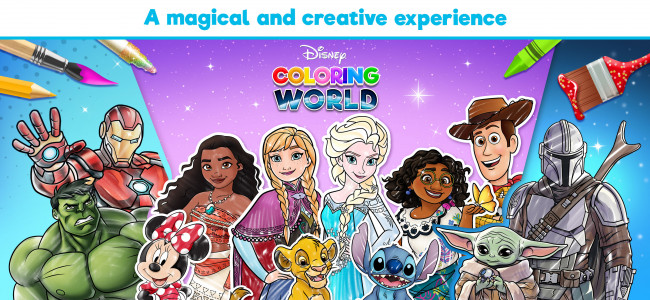 اسکرین شات بازی Disney Coloring World 1