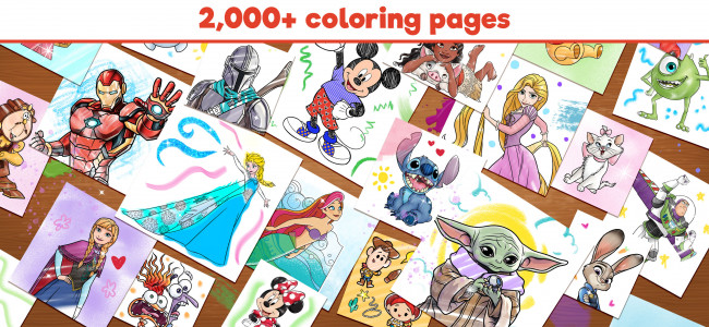 اسکرین شات بازی Disney Coloring World 2