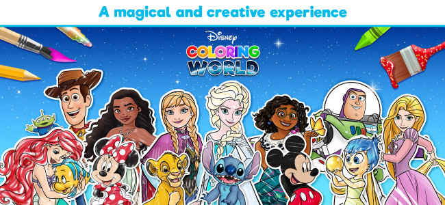 اسکرین شات بازی Disney Coloring World 1