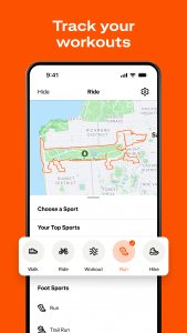 اسکرین شات برنامه Strava: Run, Bike, Hike 1