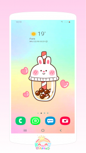 اسکرین شات برنامه Strawberry backgrounds - Cute kawaii wallpapers 6
