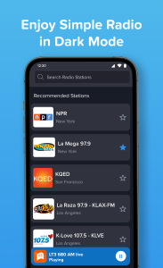 اسکرین شات 6 برنامه Simple Radio: Live AM FM Radio