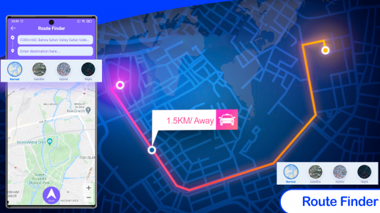 اسکرین شات برنامه Street View GPS Map Navigation 2