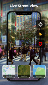 اسکرین شات برنامه Live Satellite View GPS Maps 3