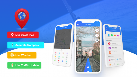 اسکرین شات 1 برنامه Street View Earth Map Live GPS