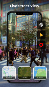 اسکرین شات 3 برنامه Live Satellite view GPS Maps