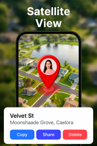 اسکرین شات 2 برنامه GPS Earth Map: Live Satellite