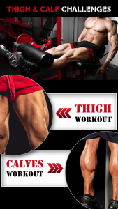 اسکرین شات برنامه Gym Workout Legs Training App 1