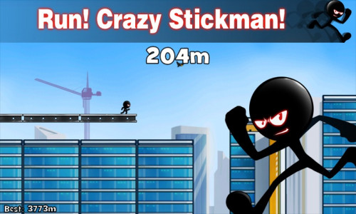 اسکرین شات بازی Stickman Roof Running 3