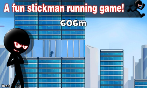 اسکرین شات بازی Stickman Roof Running 2