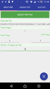 اسکرین شات برنامه PDF - Split N Merge 1