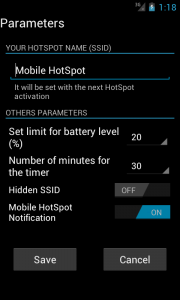 اسکرین شات برنامه Mobile HotSpot 2