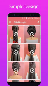 اسکرین شات برنامه Hairstyles step by step for girls 4