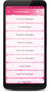 اسکرین شات برنامه The Best Romantic Love Messages 1