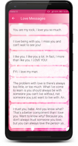 اسکرین شات برنامه The Best Romantic Love Messages 2
