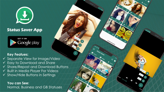 اسکرین شات 1 برنامه Status Saver・Status Downloader