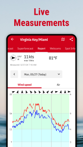 اسکرین شات 5 برنامه Windfinder: Wind & Weather map