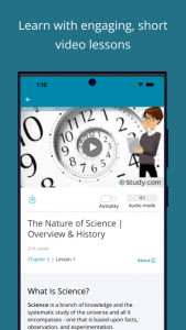 اسکرین شات برنامه Study.com - Online Courses 2