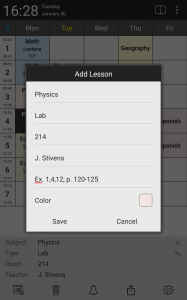 اسکرین شات برنامه Timetable - planner for school 5