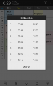 اسکرین شات برنامه Timetable - planner for school 3