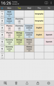 اسکرین شات برنامه Timetable - planner for school 1