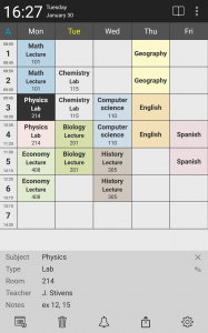 اسکرین شات برنامه Timetable - planner for school 2