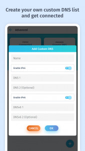 اسکرین شات برنامه DNS Changer, IPv4 & IPv6 6