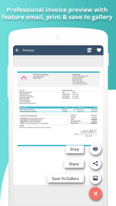 اسکرین شات 6 برنامه Invoice Generator and Estimate