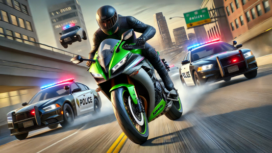 اسکرین شات بازی Highway Bike Traffic Racer 3D 1