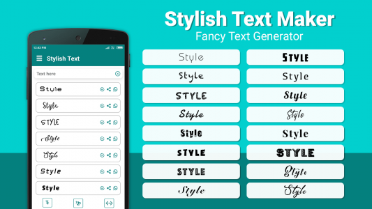 اسکرین شات برنامه Stylish Text Maker: Fancy Text 1