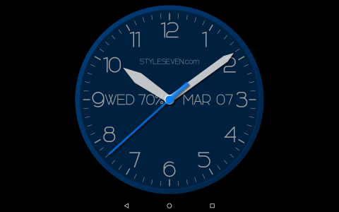 اسکرین شات برنامه Modern Analog Clock-7 7