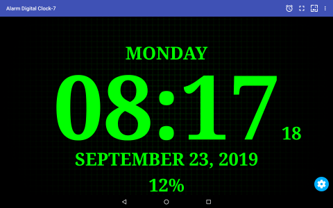 اسکرین شات برنامه Alarm Digital Clock-7 7