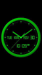 اسکرین شات برنامه Analog Clock-7 Mobile 1