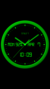 اسکرین شات برنامه Analog Clock-7 Mobile 1