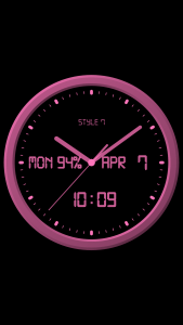اسکرین شات برنامه Analog Clock-7 Mobile 5