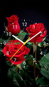 اسکرین شات 3 برنامه Analog Clock Live Wallpaper-7