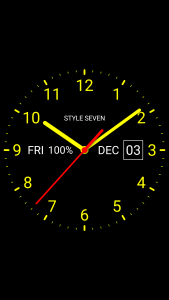 اسکرین شات برنامه Analog Clock Live Wallpaper-7 5