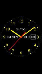 اسکرین شات 5 برنامه Analog Clock Live Wallpaper-7