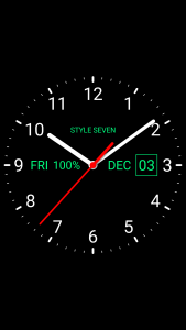 اسکرین شات برنامه Analog Clock Live Wallpaper-7 1