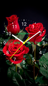 اسکرین شات برنامه Analog Clock Live Wallpaper-7 3