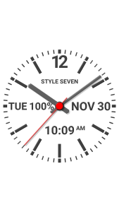 اسکرین شات 1 برنامه Speaking Analog Clock-7