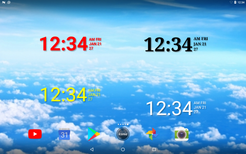 اسکرین شات برنامه Clock Widget-7 5