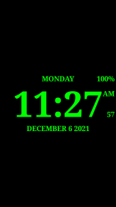 اسکرین شات برنامه Digital Clock Live Wallpaper-7 1